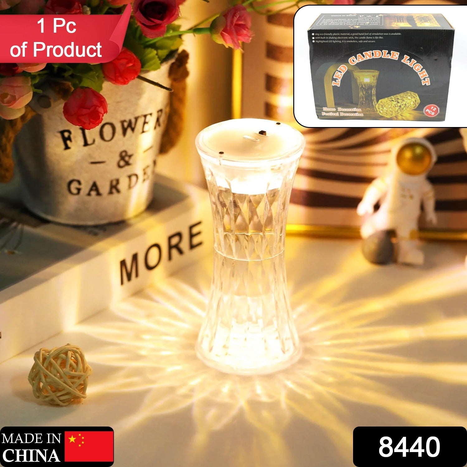 8440 Crystal Lamp, Universal Night Light, Soft Lighting, Eye Protection for Nursery, Study, Bedroom Transparent Crystal Table Soft Lighting Multipurpose for Hotel for Office for Children's Room (12Pc MOQ) 8440 Crystal Lamp, Universal Night Light, Soft Lighting, Eye Protection for Nursery, Study, Bedroom Transparent Crystal Table Soft Lighting Multipurpose for Hotel for Office for Children's Room (12Pc MOQ)